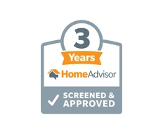 3 Years of Excellence badge from HomeAdvisor