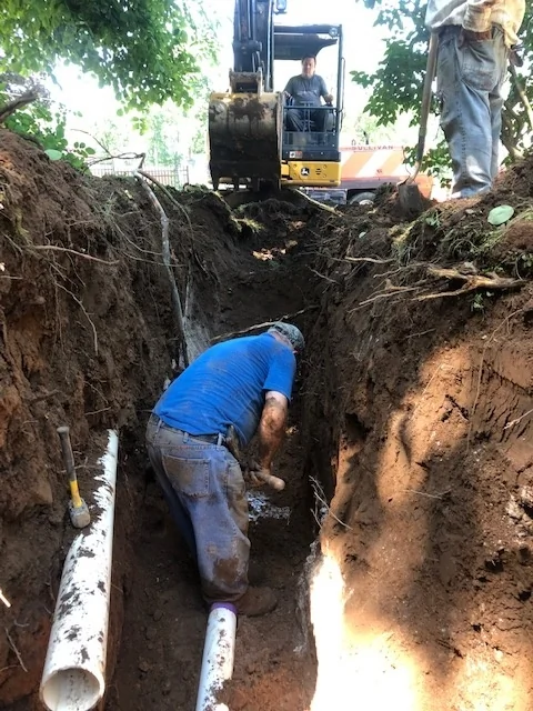 Exterior Sewer and Water Line Installation