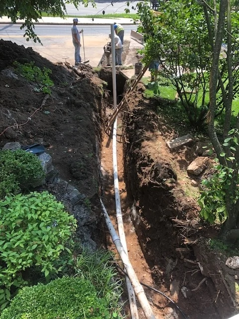 Exterior Sewer and Water Line Installation