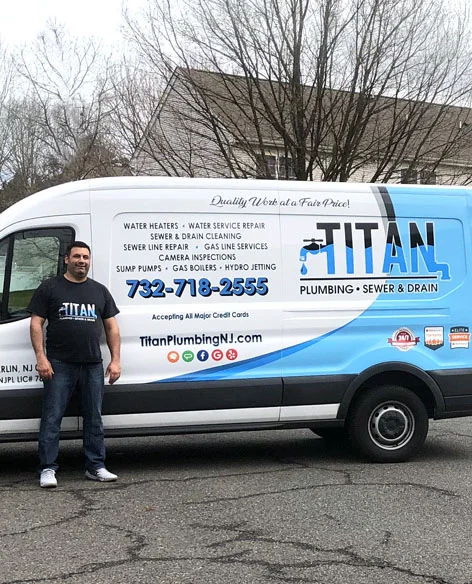 Titan Plumbing van and team ready to serve New Jersey